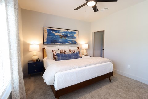 Bedroom at The Crest at South Point Apartments, McDonough, GA, 30253